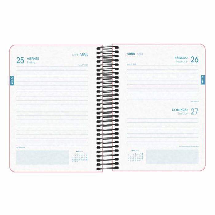 Agenda DOHE DP MEMORY BASIC Rosa A6 12 x 17 cm 2024-2025 6