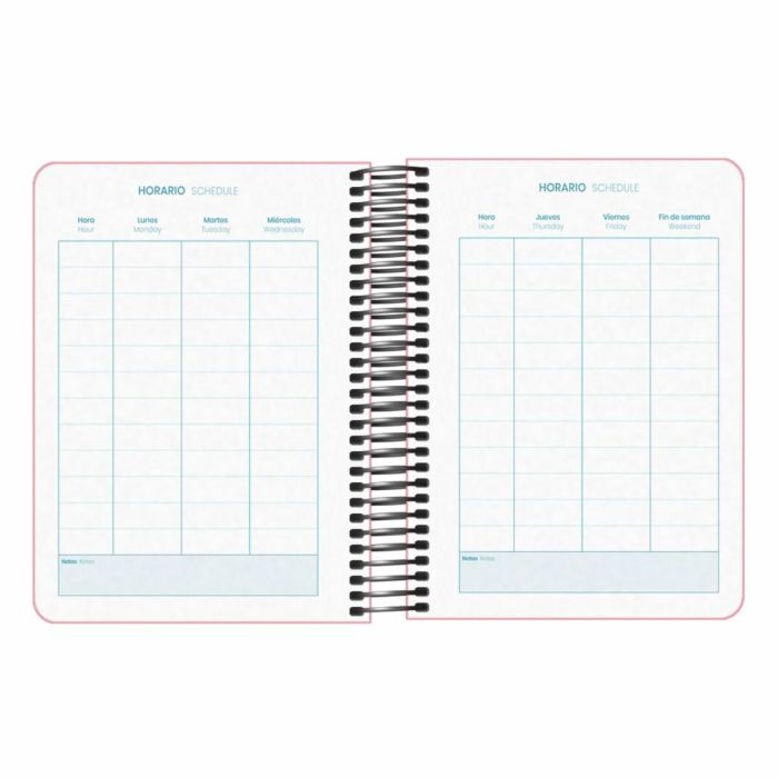 Agenda DOHE DP MEMORY BASIC Rosa A6 12 x 17 cm 2024-2025 5