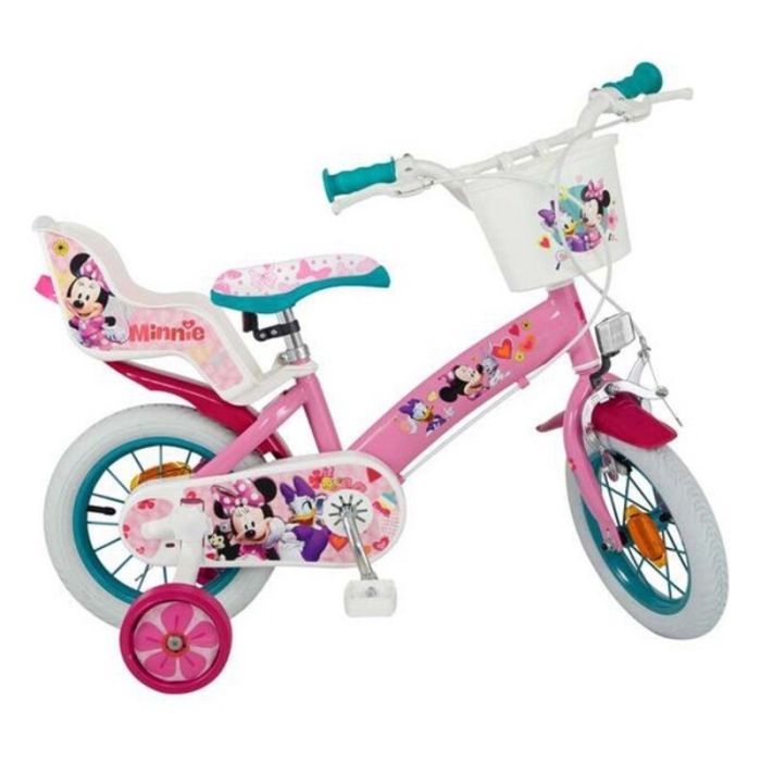 Bicicleta infantil Minnie Mouse 12" Rosa
