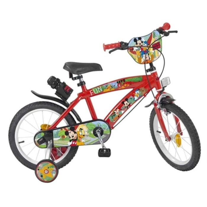 Bicicleta Infantil Mickey Mouse 14" Rojo
