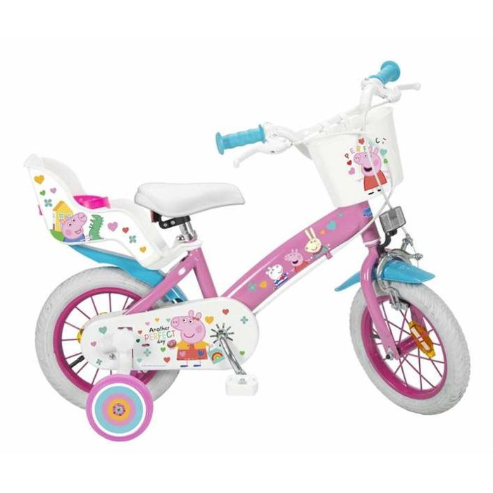 Bicicleta Infantil Peppa Pig 12" Rosa