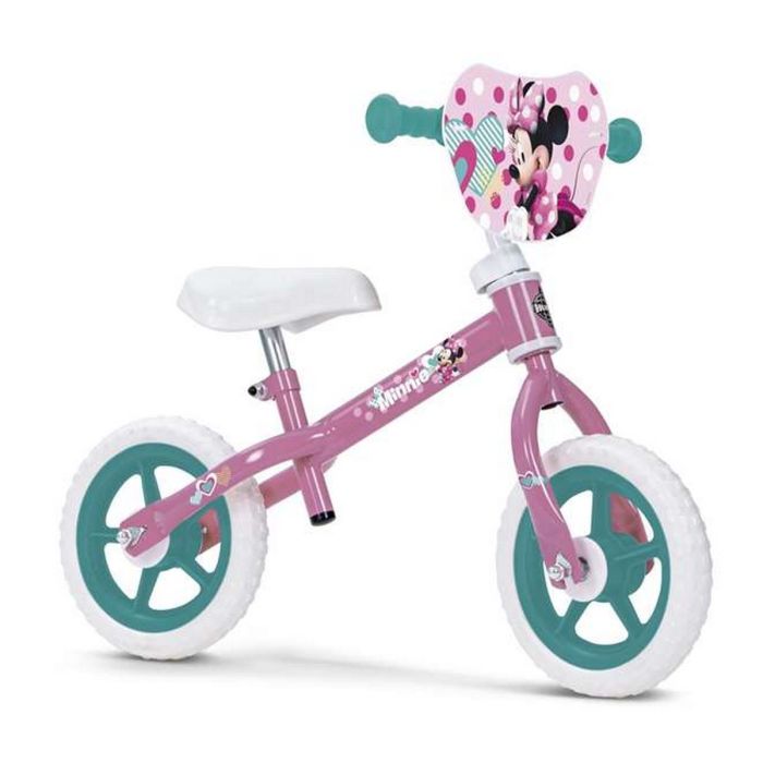 Bicicleta Infantil Minnie Mouse 10" Sin Pedales Rosa