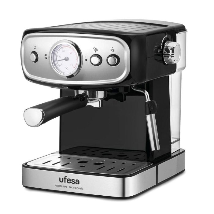 Cafetera Express de Brazo UFESA CE7244 1,5 L Negro Plateado 850 W 5