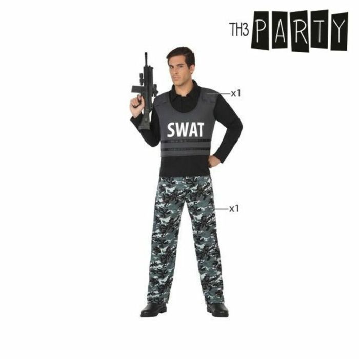 Disfraz para Adultos Policía Swat 8