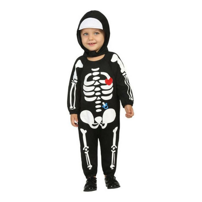 Disfraz para Bebés Negro Esqueleto (2 Unidades) 5