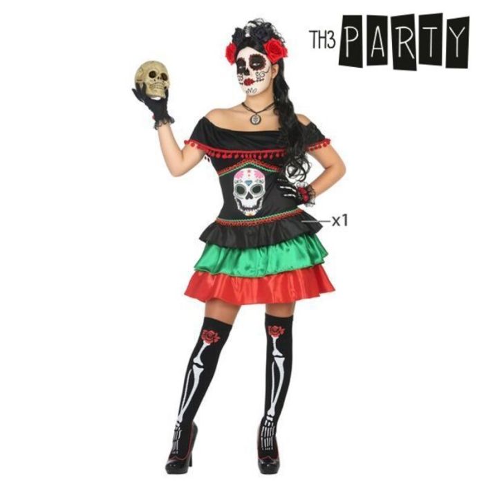 Disfraz para Adultos Th3 Party Multicolor Esqueleto (1 unidad) 7