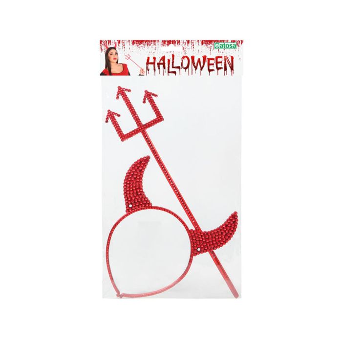 Accesorios para Disfraz Rojo Demonio Poliéster Halloween 1