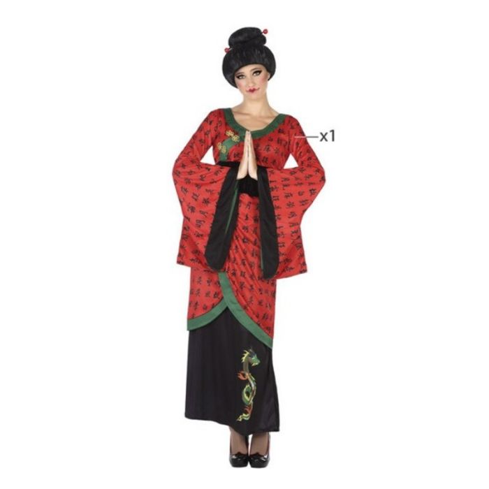 Disfraz para Adultos Rojo (1 pc) Mujer China 5