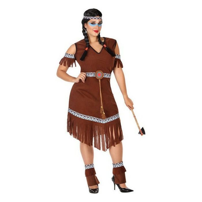 Disfraz para Adultos Indio Americano Marrón 2