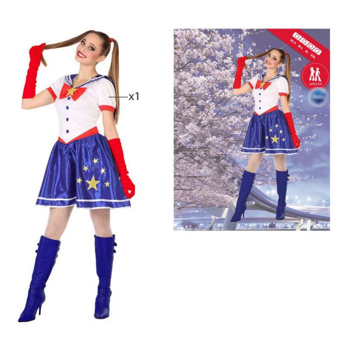 Disfraz para Adultos Sailor Multicolor (1 unidad) 7