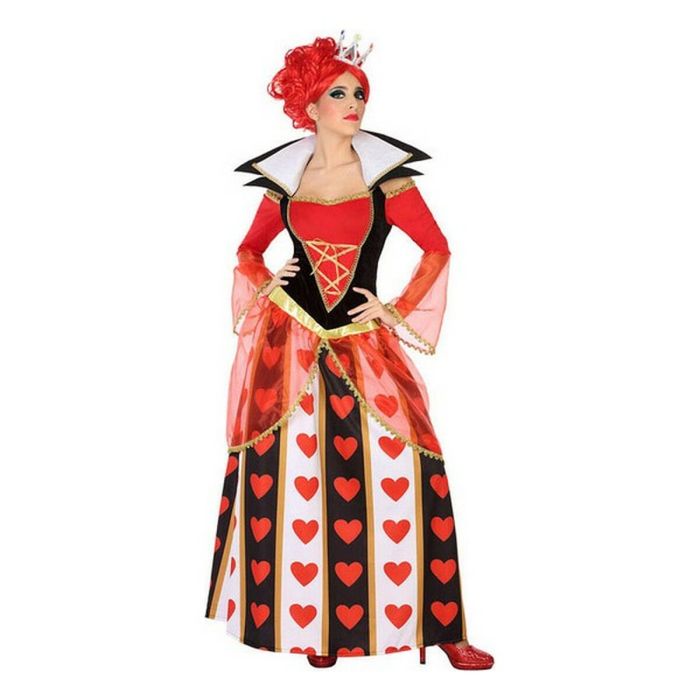 Disfraz para Adultos Reina de Corazones Multicolor Fantasía 2