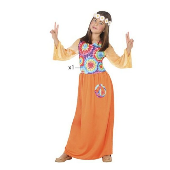 Disfraz para Niños Hippie Naranja (1 Pc) 2