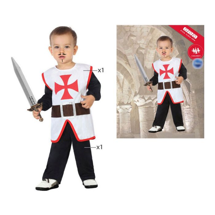 Disfraz para Bebés Caballero Cruzadas Multicolor (2 Unidades) (2 pcs) 9