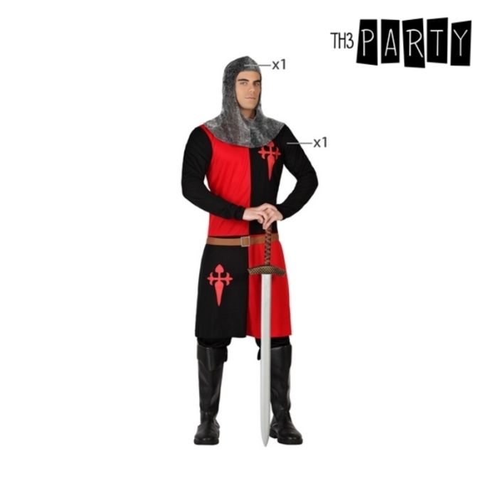 Disfraz para Adultos Rojo Negro Multicolor (2 Piezas) (2 Unidades) 5