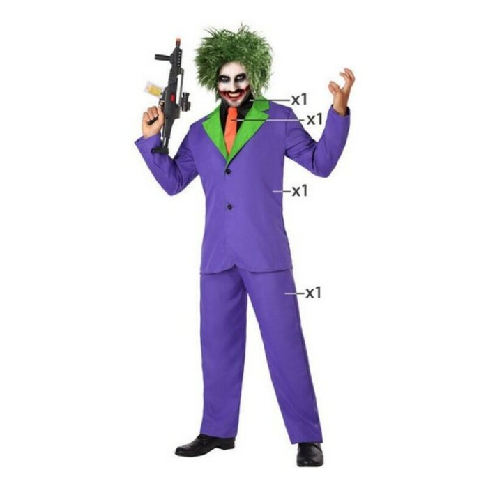 Disfraz para Adultos Joker Morado Asesino 5