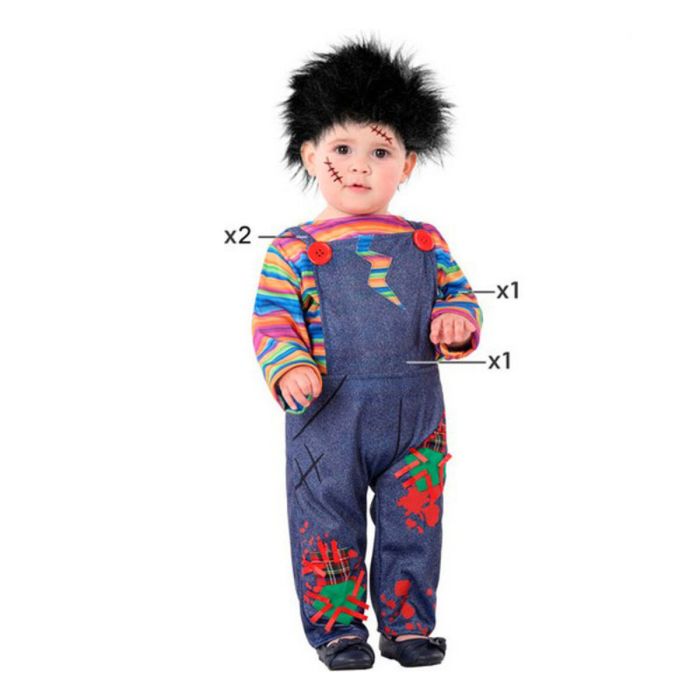 Disfraz para Bebés Multicolor 6-12 Meses (2 Unidades) 5