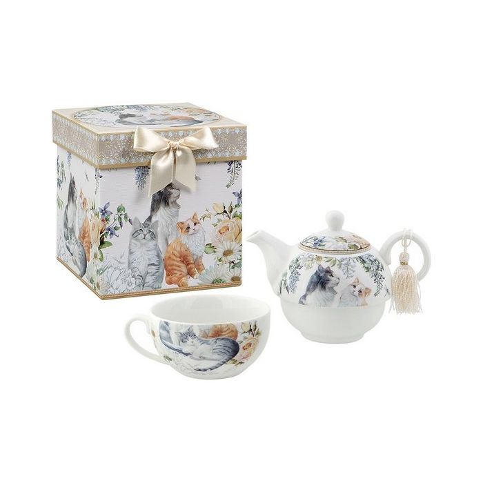 Juego de Tetera Tea for One 116182 Gatos Juego de Tetera Tea for One 116182 Gatos