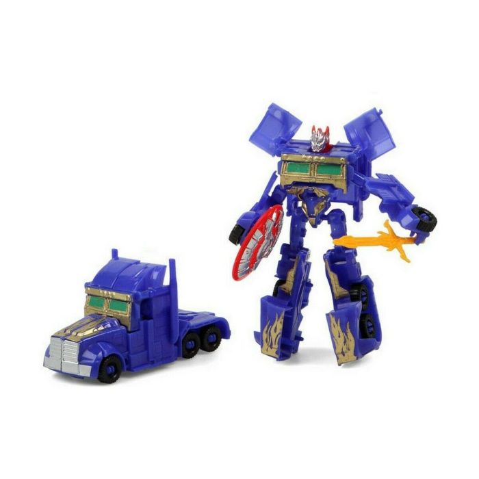 Transformers Azul Robot Vehículo 24 x 17 cm