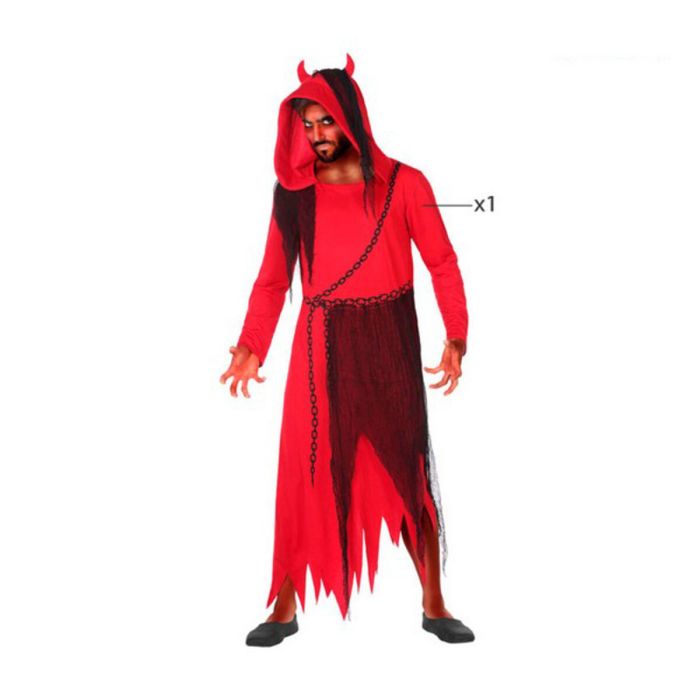 Disfraz para Adultos Rojo Demonio XXL 3