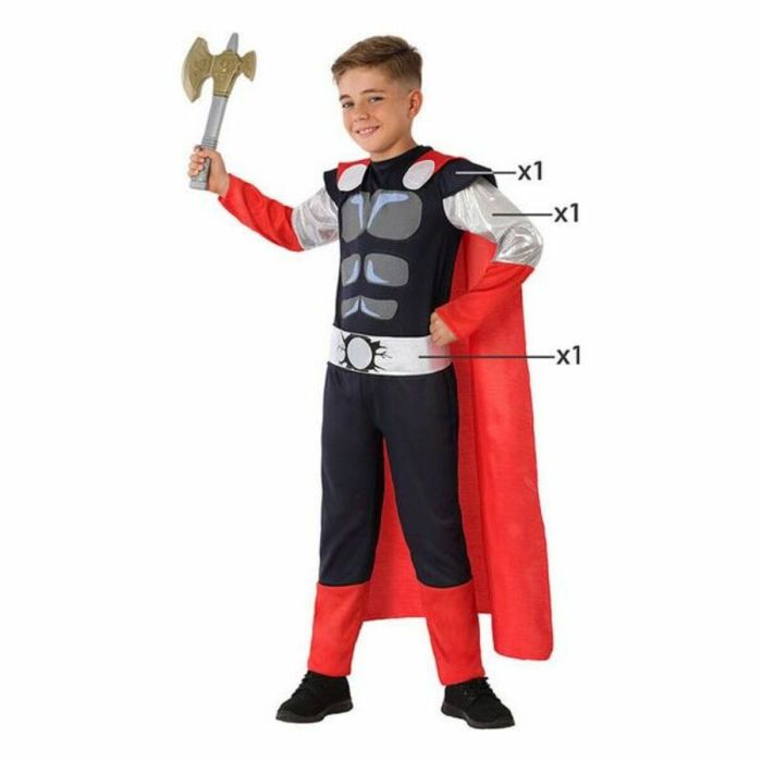 Disfraz para Niños Thor Multicolor Superhéroe 3