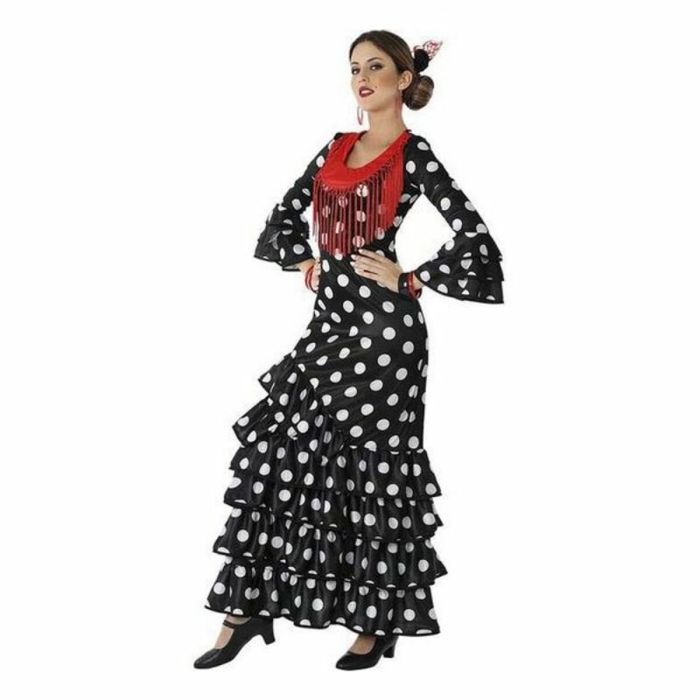 Disfraz de flamenca rojo y blanco para mujer por 27,00 €