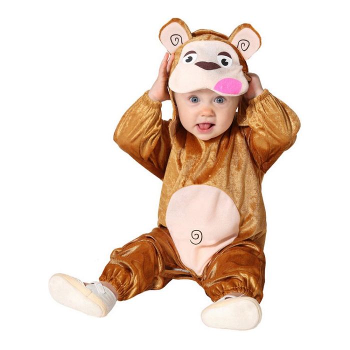 Disfraz para Bebés Mono Marrón (2 Unidades) 5
