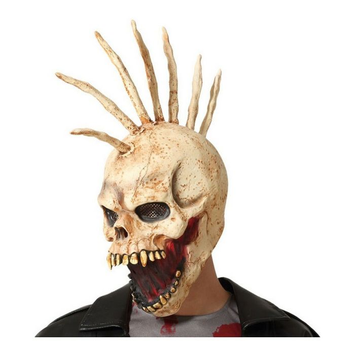 Máscara Halloween Calavera Marrón