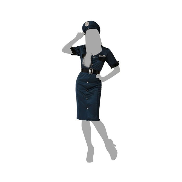 Disfraz Policía Mujer Azul 1