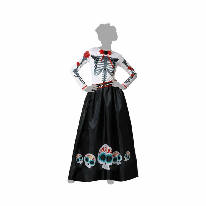 Disfraz Esqueleto Mejicana Multicolor 1