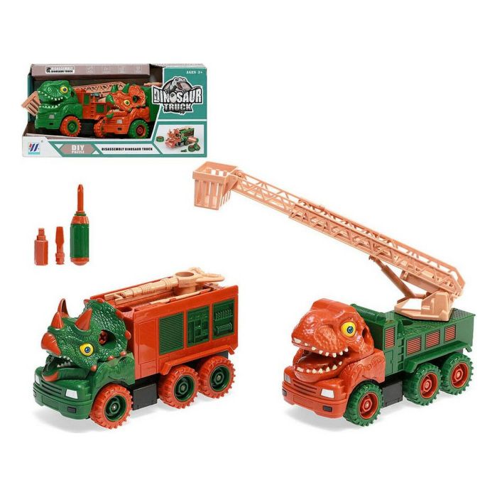 Vehículos de Construcción Camión con Grúa Dinosaurios 31 x 16 cm