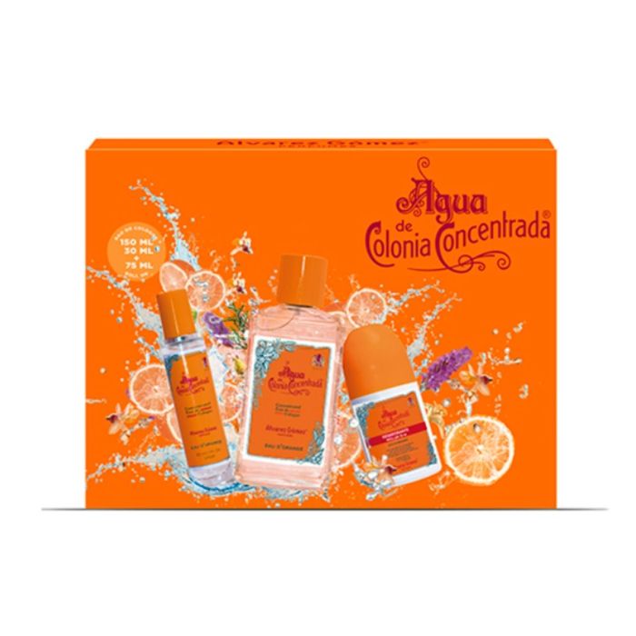 Set de Perfume Unisex Alvarez Gomez Orange Agua de Colonia Concentrada 3 Piezas