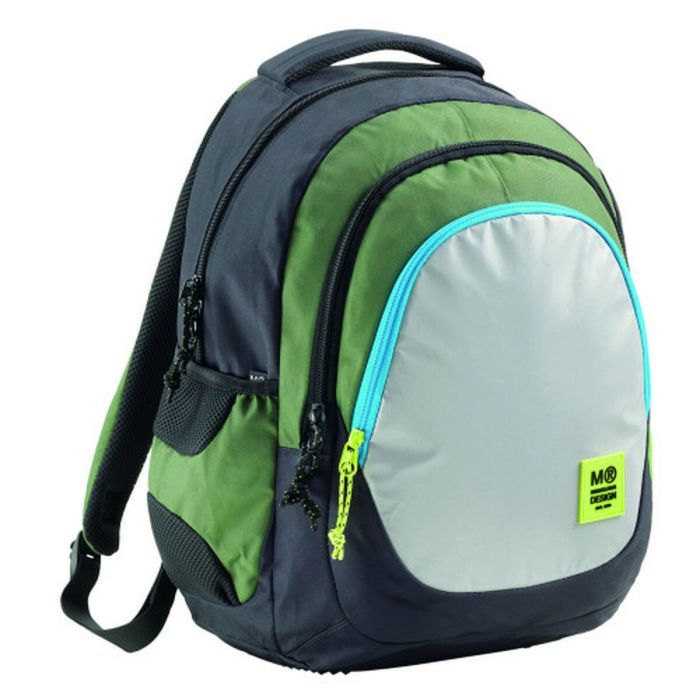 Mochila Triple Berlin Reciclada Rider Green Miquelrius MR19332