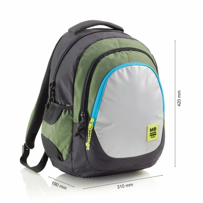 Mochila Escolar Miquelrius BERLIN RIDER GREEN Verde 7