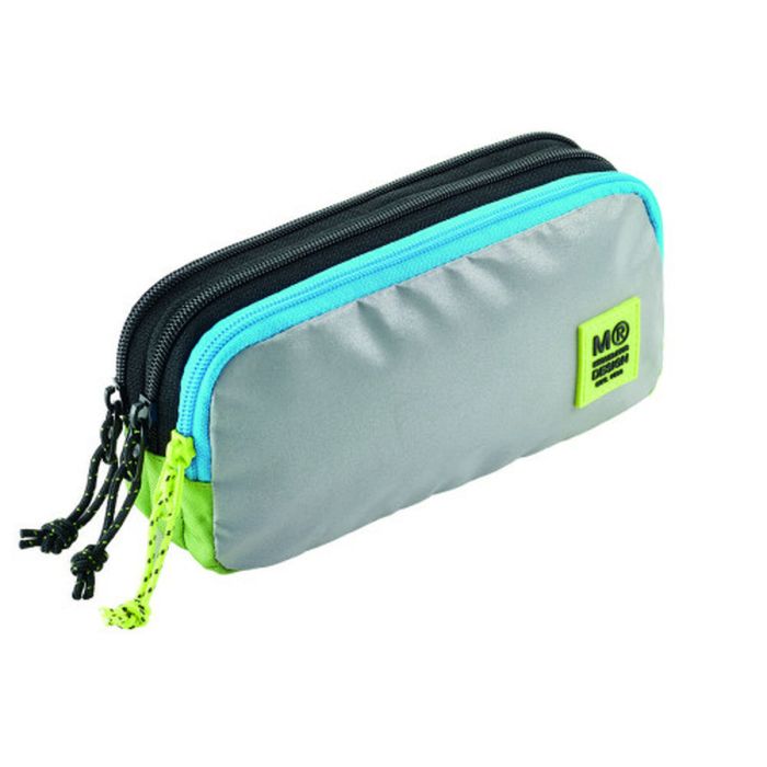 Portatodos Triple Rectangular Reciclado Rider Green Miquelrius MR19335