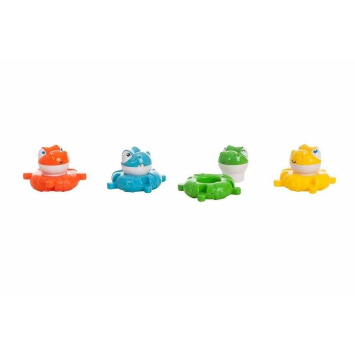 Set de Juguetes para el Baño Multicolor 4 Piezas Dinosaurios