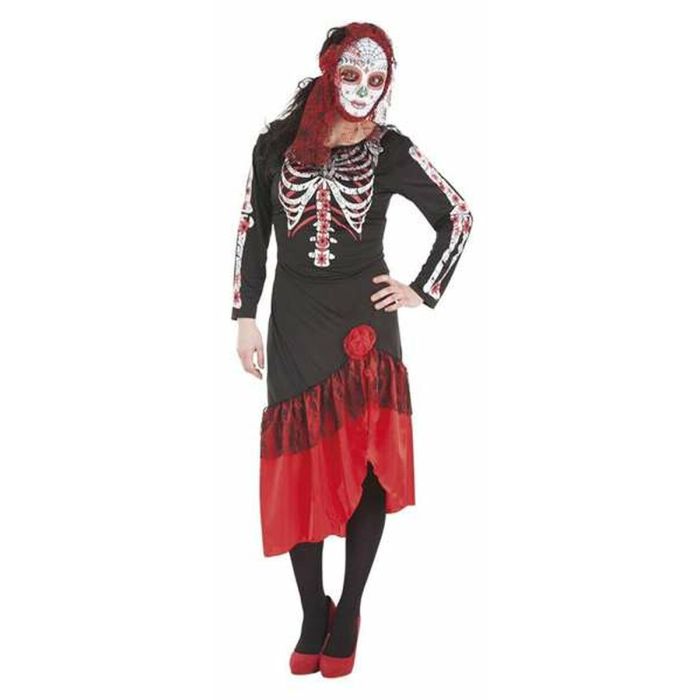 Disfraz adulto catrina vestido talla l