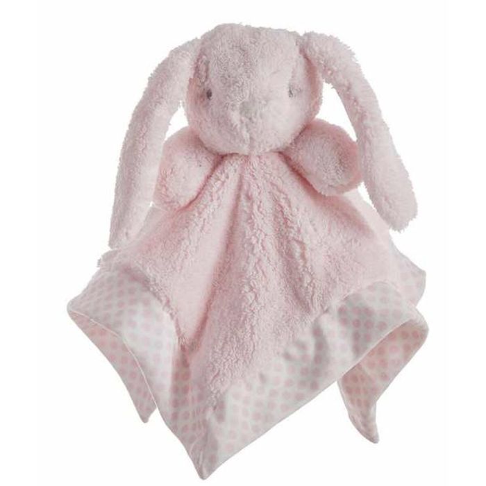 Doudou doble capa 30 x 30 cm Lunares Rosa