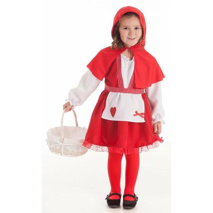 Disfraz para Niños 5-7 Años Caperucita Roja (3 Piezas)