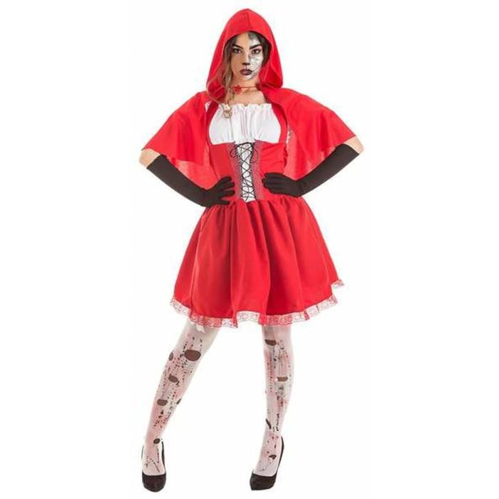 Disfraz para Adultos Halloween Caperucita Roja (3 Piezas)