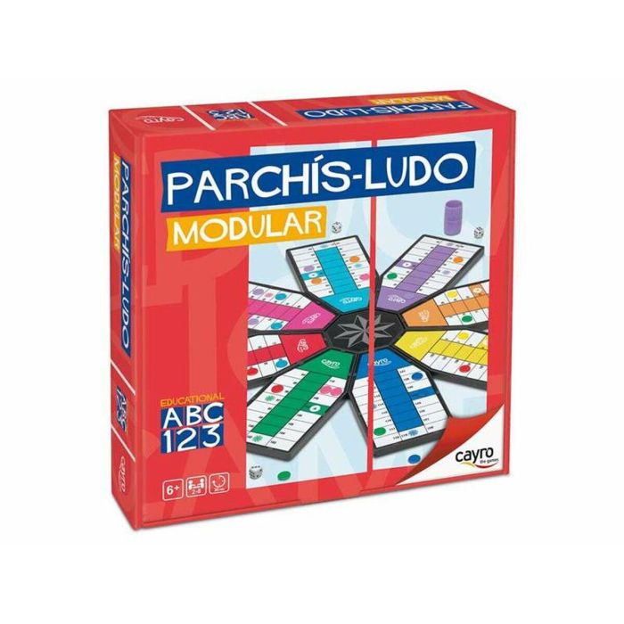 Juego parchis modular 8 jugadores 52x52 cm