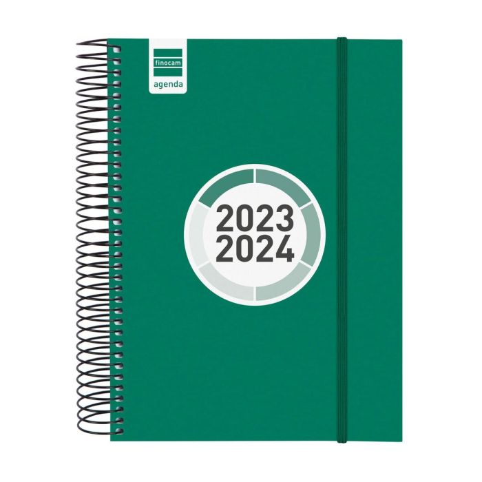 Finocam agenda escolar espir color e10 espiral 1dp verde 2023-2024