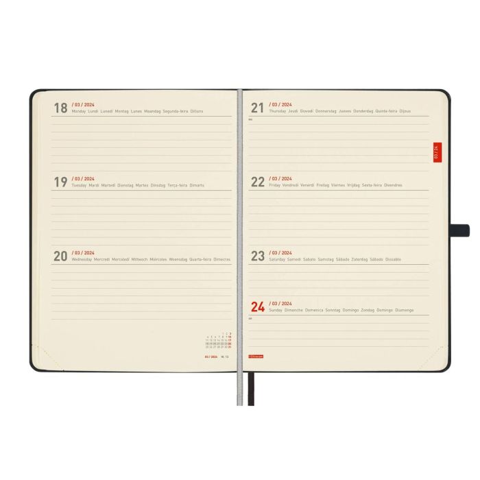 Agenda Finocam Mínimal 2023-2024 Negro 14 x 19 cm 4 Agenda Finocam Mínimal 2023-2024 Negro 14 x 19 cm 4