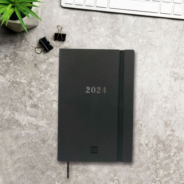 Agenda Finocam Dotted 2023-2024 14 x 20,4 cm Negro 5