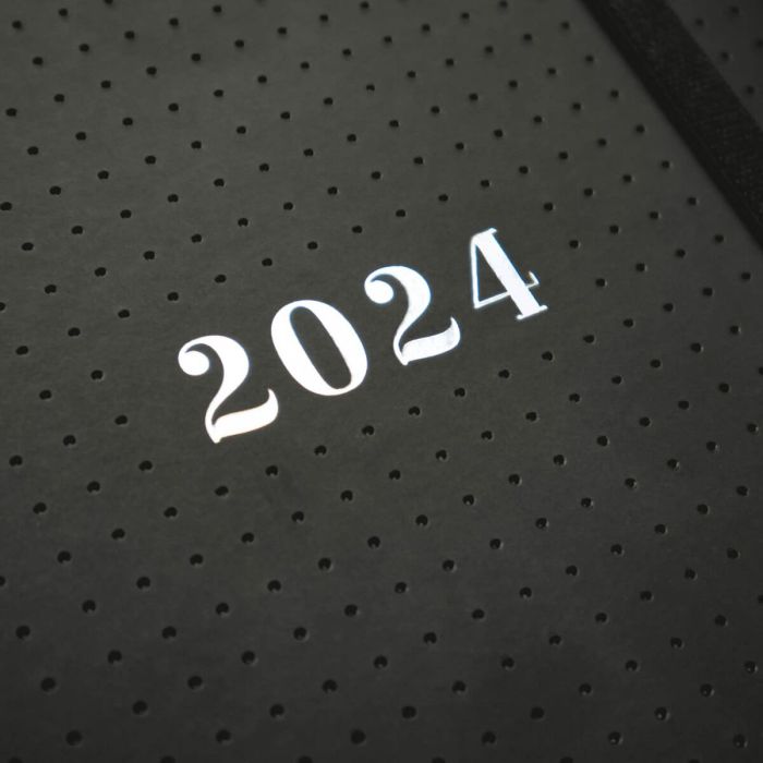 Agenda Finocam Dotted 2023-2024 14 x 20,4 cm Negro 1