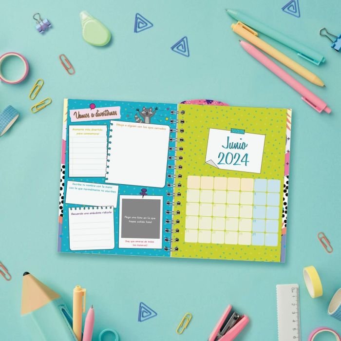 Agenda Finocam Talkual Aventura Escolar 2023-2024 Multicolor 1/8 12 x 16,9 cm 5