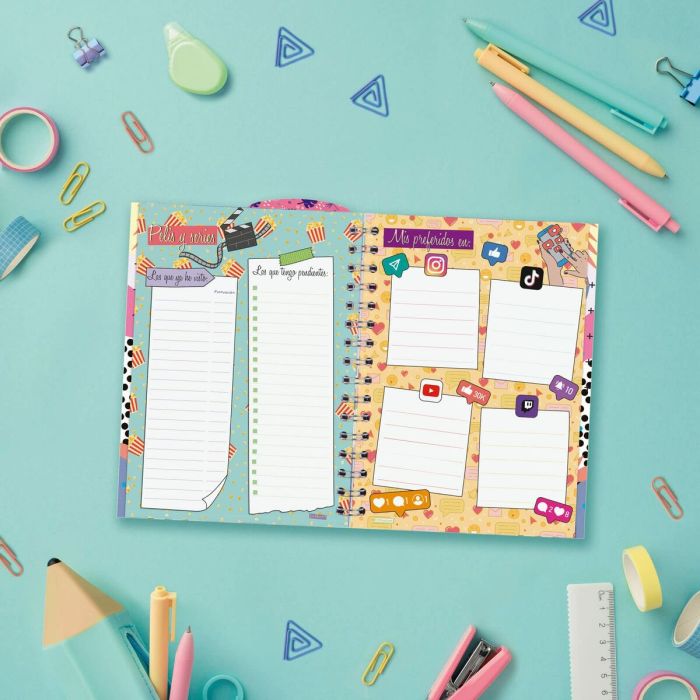 Agenda Finocam Talkual Aventura Escolar 2023-2024 Multicolor 1/8 12 x 16,9 cm 4