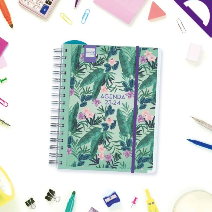 Agenda Finocam Tropic 2023-2024 Docente 15,5 x 21,2 cm Multicolor Cuarto 9 Agenda Finocam Tropic 2023-2024 Docente 15,5 x 21,2 cm Multicolor Cuarto 9