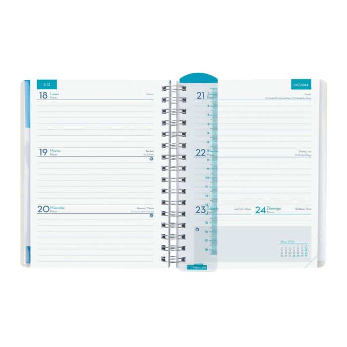 Agenda Finocam 2023-2024 Docente 15,5 x 21,2 cm Azul Cuarto 4 Agenda Finocam 2023-2024 Docente 15,5 x 21,2 cm Azul Cuarto 4