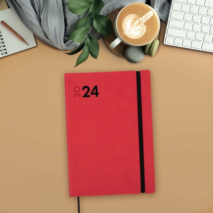 Agenda Finocam Dynamic Mara 2024 Rojo 16,5 x 24 cm 4