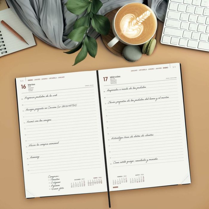 Agenda Finocam Dynamic Mara 2024 Rojo 16,5 x 24 cm 3